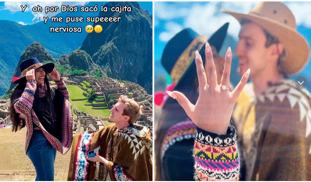 Usuarios en redes sociales aplaudieron que el norteamericano haya escogido Cusco para un momento tan romántico. Foto: composición LR/YouTube/@maluretamozo05