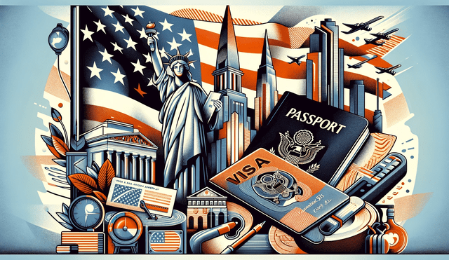 Conoce los tipos de visa americana más solicitados este 2024 y cuáles son sus requisitos si eres migrante. Foto: DALL-E