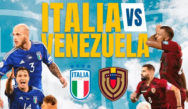 Italia vs. Venezuela se enfrentarán en Estados Unidos, este jueves 21 de marzo. Foto: FVF