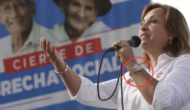 Dina Boluarte aseguró que reloj es de "antaño". Foto: composición LR/Presidencia de la República