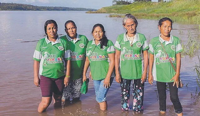 Guerreras. Batalla legal fue iniciada en 2021 por las mujeres del pueblo indígena Kukama. Foto: Miguel Araoz Cartagena de Quisca