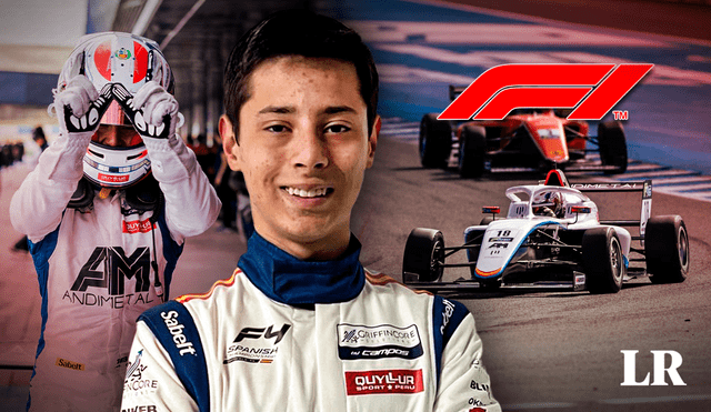 Andrés Cárdenas fue el piloto más joven de la Fórmula 4 española en el 2023. Foto: composición LR/Jazmin Ceras