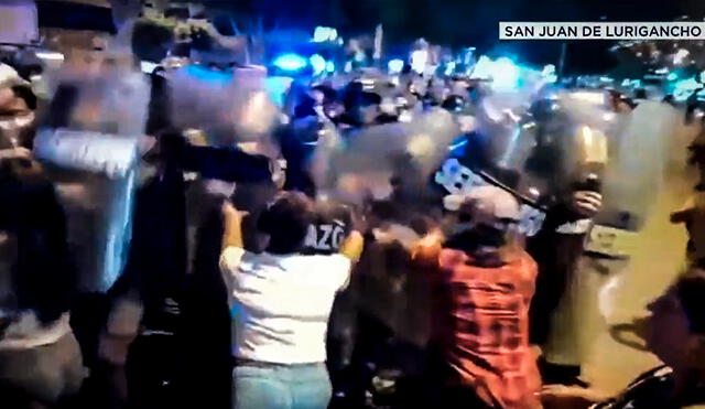 Los vendedores fueron desalojados durante la madrugada del 22 de febrero. Foto: captura/San Juan de Lurigancho TV