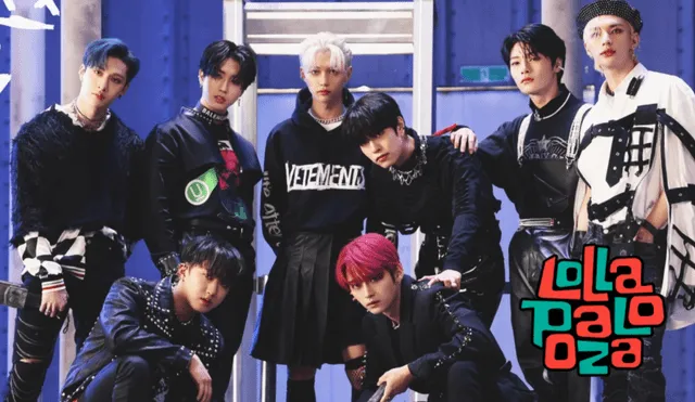 Stray Kids es un grupo k-pop que debutó en 2018. Foto: composición LR/difusión/Lollapalooza