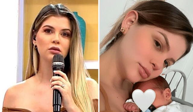 Brunella Horna se convirtió en madre en noviembre del 2023. Foto: composición LR/Captura América TV/Brunella Horna/Instagram