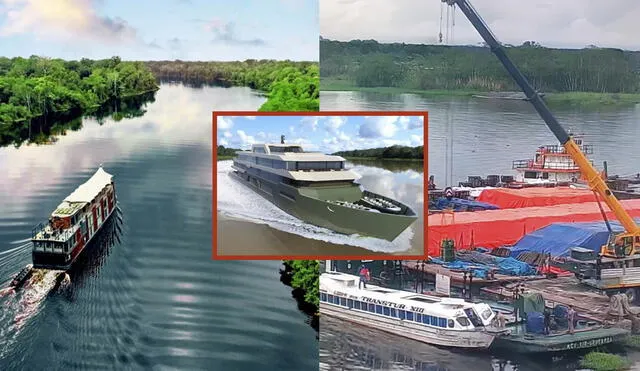 Iquitos. Embarcación entrará en operaciones dentro de algunos meses. Foto: composición LR/Ministerio de Defensa/Enapu/Hotel Oro Verde