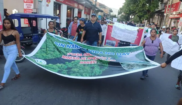 Instituciones salen en protesta por el Día Mundial del Agua. Foto: Yazmín Araujo/URPI-LR