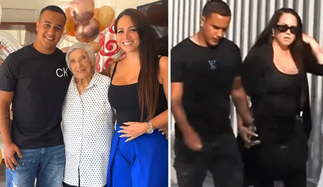 Melissa Klug asistió con Jesús Barco al velorio de su abuelita. Foto: composición LR/Instagram/Jesús Barco/América TV