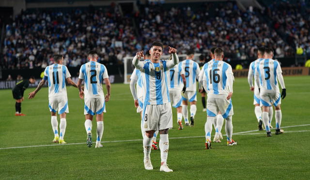 La selección argentina ganó en su primer partido amistoso del 2024. Foto: Selección argentina