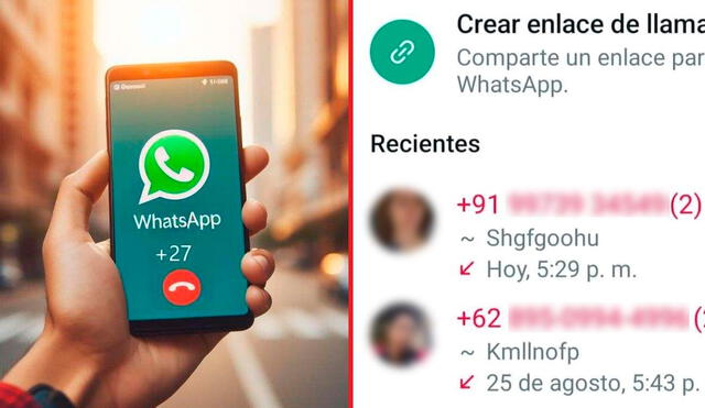 Estas llamadas de WhatsApp se han incrementado en los últimos meses. Foto: El economista/El imparcial