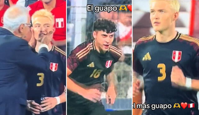 Usuarios realizaron divertidos comentarios sobre jugadores de la selección peruana. Foto: composición LR/Alexandralacruz/TikTok