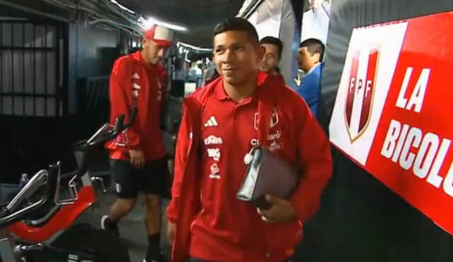 Edison Flores fue uno de los jugadores que no sumó ningún minuto ante Nicaragua. Foto: captura/Movistar Deportes