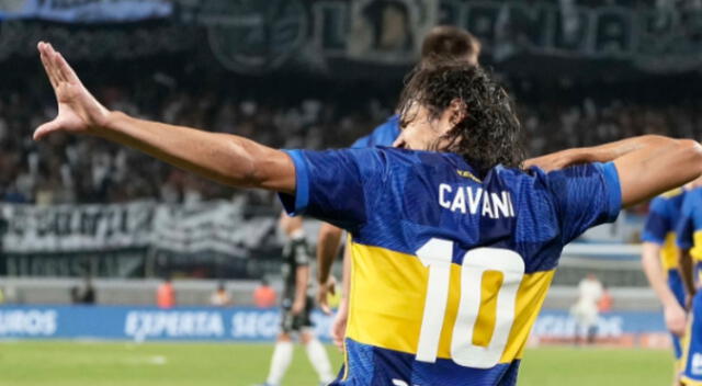 Edinson Cavani marcó un doblete por la Copa Argentina 2024. Foto: Boca Juniors.