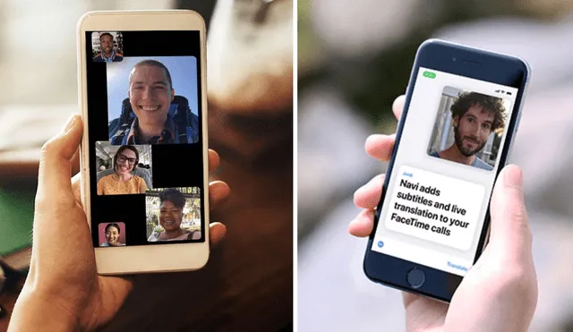 La aplicación Navi traduce conversaciones de FaceTime en tiempo real. Foto: composición LR/ iPhone Ticker/ Computer
