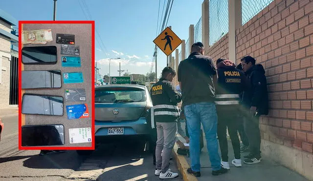 La Policía encontró hasta droga dentro de vehículo que usaban estos sujetos para seguir con sus asaltos. Foto: La República