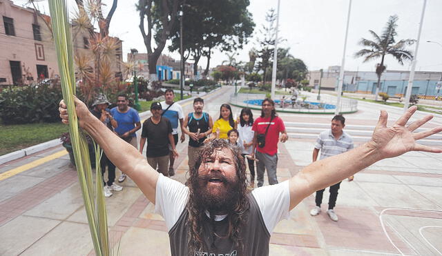Espera un milagro. ‘Cristo Cholo’ espera que alcalde López Aliaga pueda dar autorización. Foto: difusión