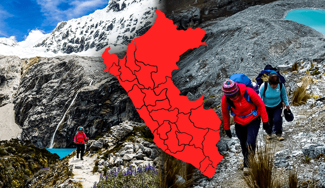 Para que los visitantes logren llegar a este destino natural de Áncash deben hacer una larga caminata de aproximadamente 3 horas. Foto: composición LR/Destinia Magazine/Expe Perú