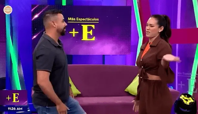 Durante una transmisión en directo, Jazmín Pinedo protagonizó un incidente al propinarle una bofetada a un periodista. Foto: captura América TV
