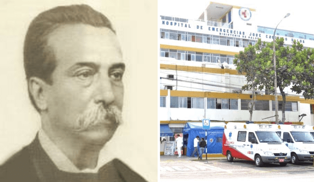 Desde el año 1980 el Hospital de Emergencias de Miraflores, tomó el nombre de José Casimiro Ulloa. Foto: composición LR/ Municipalidad de Miraflores/ Facebook.