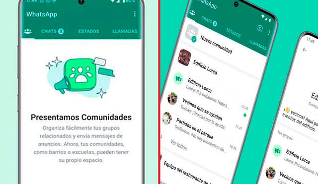 Las comunidades de WhatsApp están disponibles en Android e iOS. Foto: Meta/composición LR