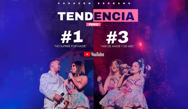 Corazón Serrano también se consagró en Ecuador con su tema 'Mix de amor y de miel'. Foto: composición LR/Instagram/Corazón Serrano