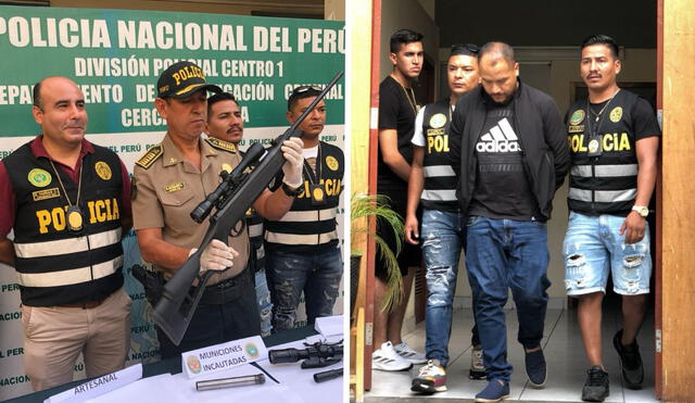 Al detenido se le halló armamentos de fuego, municiones y accesorios de fabricación casera. Foto: Kevinn García/LR