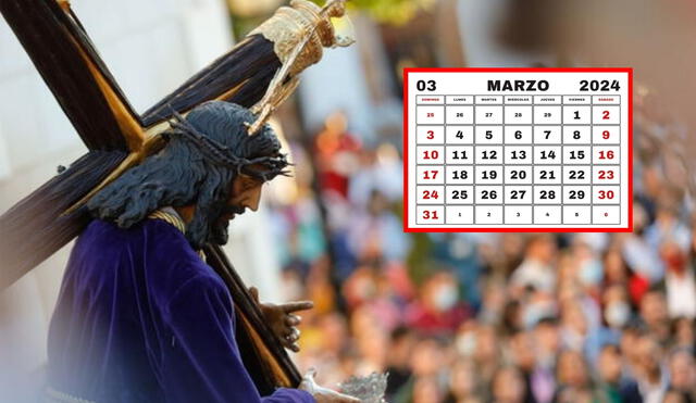 La Semana Santa inicia con el Domingo de Ramos. Foto: composición LR/AFP/Web calendarios