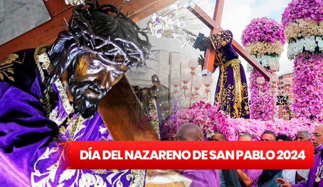 Conoce el cronograma del recorrido del Nazareno de San Pablo hoy 27 de marzo de 2024. Foto: composición LR/Semana Santa.