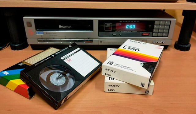 El Betamax tuvo varias versiones, todas fabricadas por Sony. Foto: Cintas de video