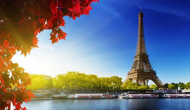 En conmemoración de los 100 años de la muerte de Gustave Eiffel, su más grande obra. Foto: AFP