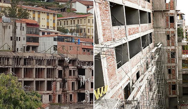 El imponente hotel Sheraton, en etapa de construcción, debe ser demolido. Foto: composición La República/Claudia Beltrán