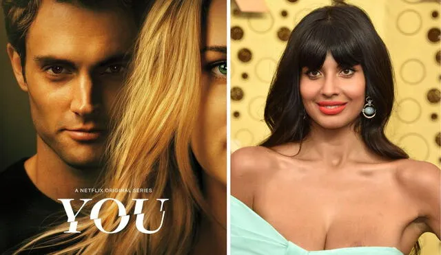 Penn Badgley, protagonista de 'You' también pidió a la producción que hayan menos escenas de sexo. Foto: composición LR/ captura de Netflix/ Jameela Jamil/Instagram
