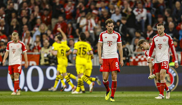 Bayern Múnich cayó en su casa, el Allianz Arena, contra su máximo rival. Foto: AFP