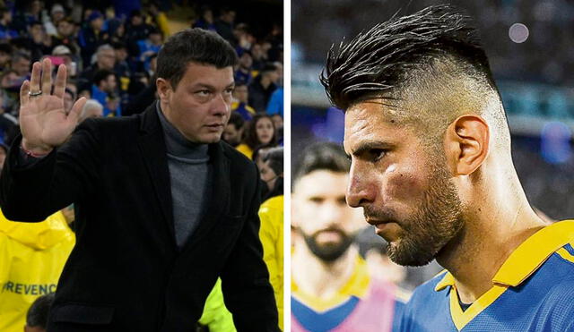 Sebastián Battaglia y Carlos Zambrano coincidieron en Boca Juniors en el 2021. Foto: composición LR/archivo GLR.