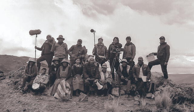 Producción. El rodaje se realizó en Puno y en la ruta hacia Moquegua. Foto: difusión.
