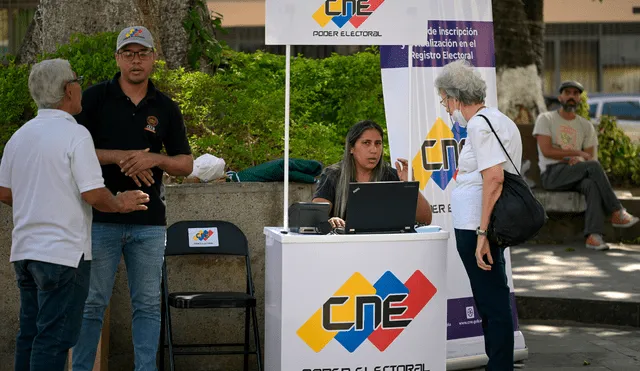 CNE organiza las elecciones oficiales dentro de Venezuela. Foto: AFP