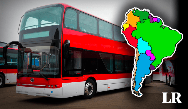 El lanzamiento inicial incluyó 10 modernos buses eléctricos de 2 pisos. Foto: Composición LR/Ministerio de Transportes de Chile