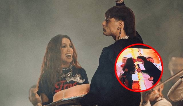 Peso Pluma no dudó en sorprender a Anitta por su cumpleaños. Foto: Composición LR / X