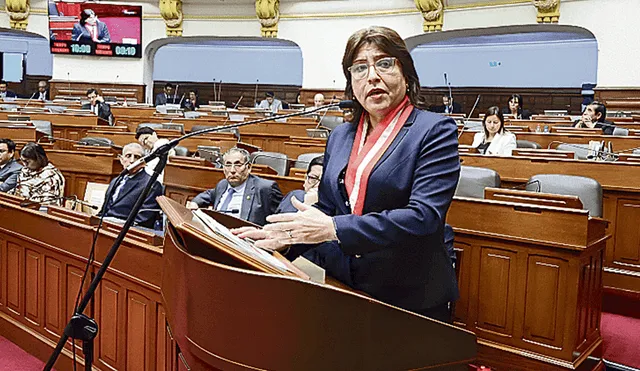Fiscal suprema Delia Espinoza en la mira del Congreso. Foto: difusión