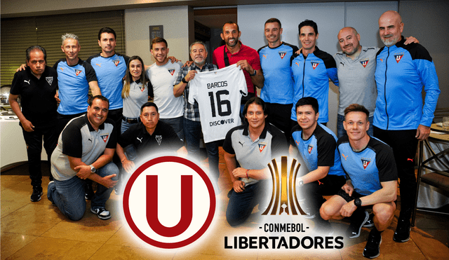 LDU y Universitario se enfrentan por el grupo D de la Copa Libertadores en el Monuemntal. Foto: composición GLR/LDU