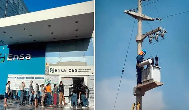 ENSA detalla las zonas que serán afectadas por la suspensión del servicio eléctrico. Foto: composición LR/ENSA
