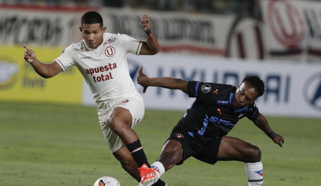 Universitario debutó en la Copa Libertadores frente de Liga de Quito. Foto: La República/Luis Jiménez