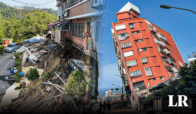 El terremoto en Taiwán se registró en la tarde del martes 2 de abril. Foto: composición LR/AFP