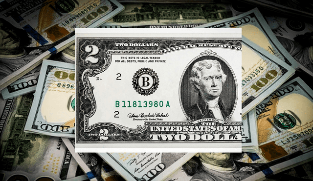 Descubre la cantidad de dinero que puedes recibir por tener un billete de dos dólares. Foto: Composición LR/Freepik