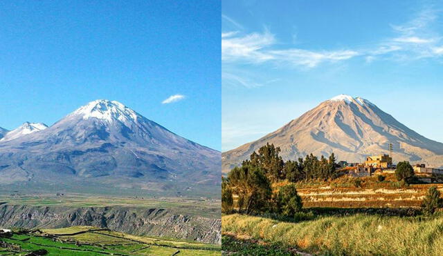 La belleza de ambos volcanes es apreciada por los turistas que los visitan. Foto: composición LR/Mincetur