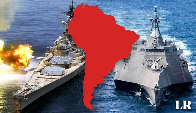 Una nación de Sudamérica se consolida como la fuerza naval de la región con más de 237 naves.  Foto: composición LR/United States Navy/Pxfuel