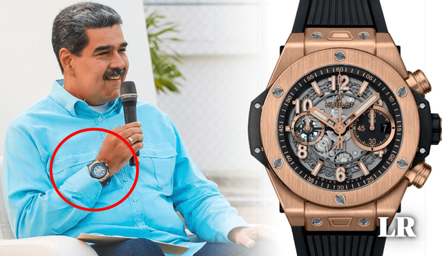 El presidente Nicolás Maduro lució el lujoso reloj de una marca Suiza. Foto: Composición LR/X/Hublot