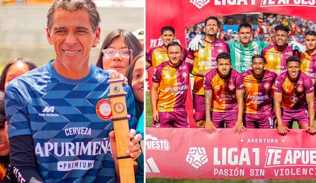 Juan Carlos Bazalar logró el ascenso a Primera División con los andahuaylinos. Foto: composición LR/Los Chankas CyC