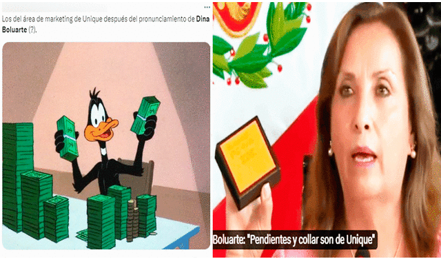 Las declaraciones de la jefa de Estado del Perú, Dina Boluarte, generaron una ola de memes en redes sociales. Foto: composición LR/X