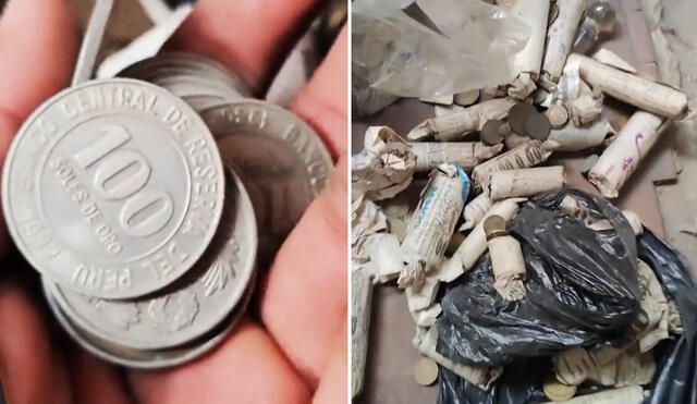 "Las monedas están conservadas", resaltaron cibernautas. Foto: TikTok